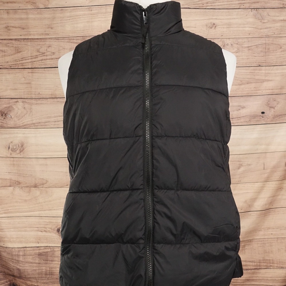 Gap Coldcontrol Vest Mens M Black Puffer Water Resistant Insulated Lined